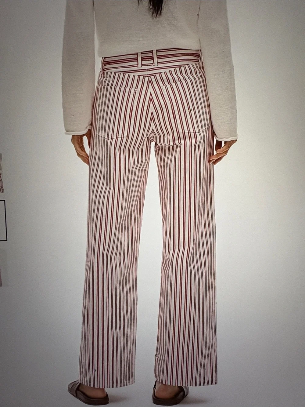 Women's Everyday wide -leg Jean stripe